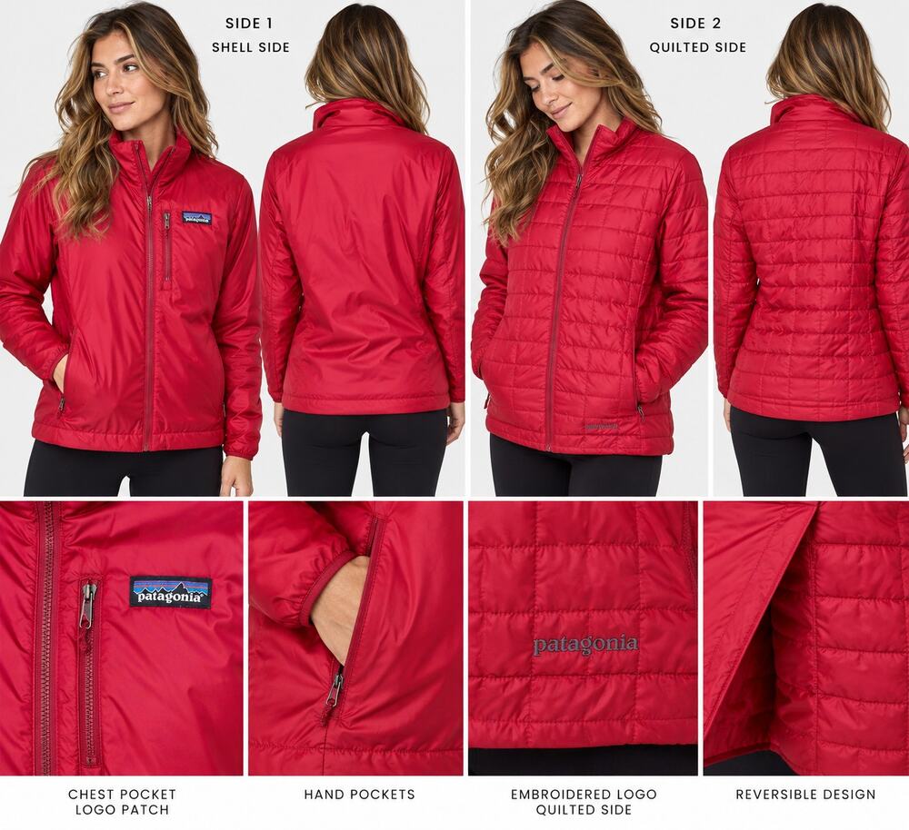 Patagonia Reversible Insulated Jacket Red – Approx Women’s XXL
